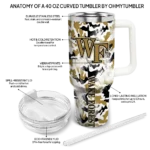personalized wake forest demon deacons camo mashup gold white curved tumbler best selling.webp