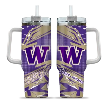 personalized washington huskies abstract paths purple curved tumbler best selling.webp