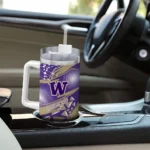 personalized washington huskies abstract paths purple curved tumbler best selling.webp