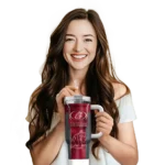personalized washington state cougars hexagon armor crimson curved tumbler best selling.webp