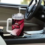 personalized western kentucky hilltoppers arrow burst red curved tumbler best selling.webp