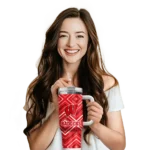 personalized wisconsin badgers bold diamonds red curved tumbler best selling.webp