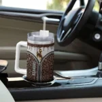 personalized wyoming cowboys leopard zipper brown curved tumbler best selling.webp