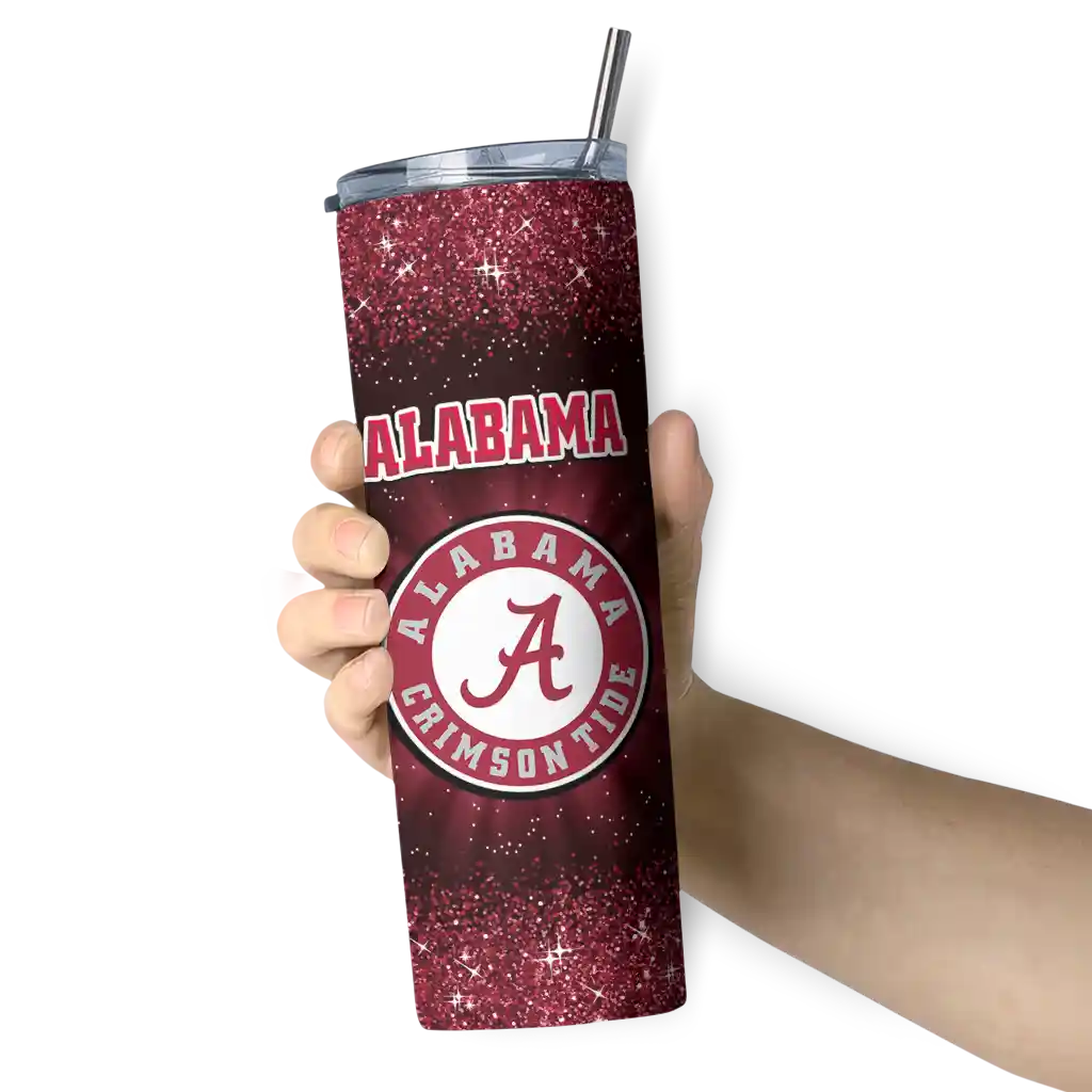 alabama-crimson-tide-radiant-glitter-crimson-skinny-tumbler-premium-grade.webp