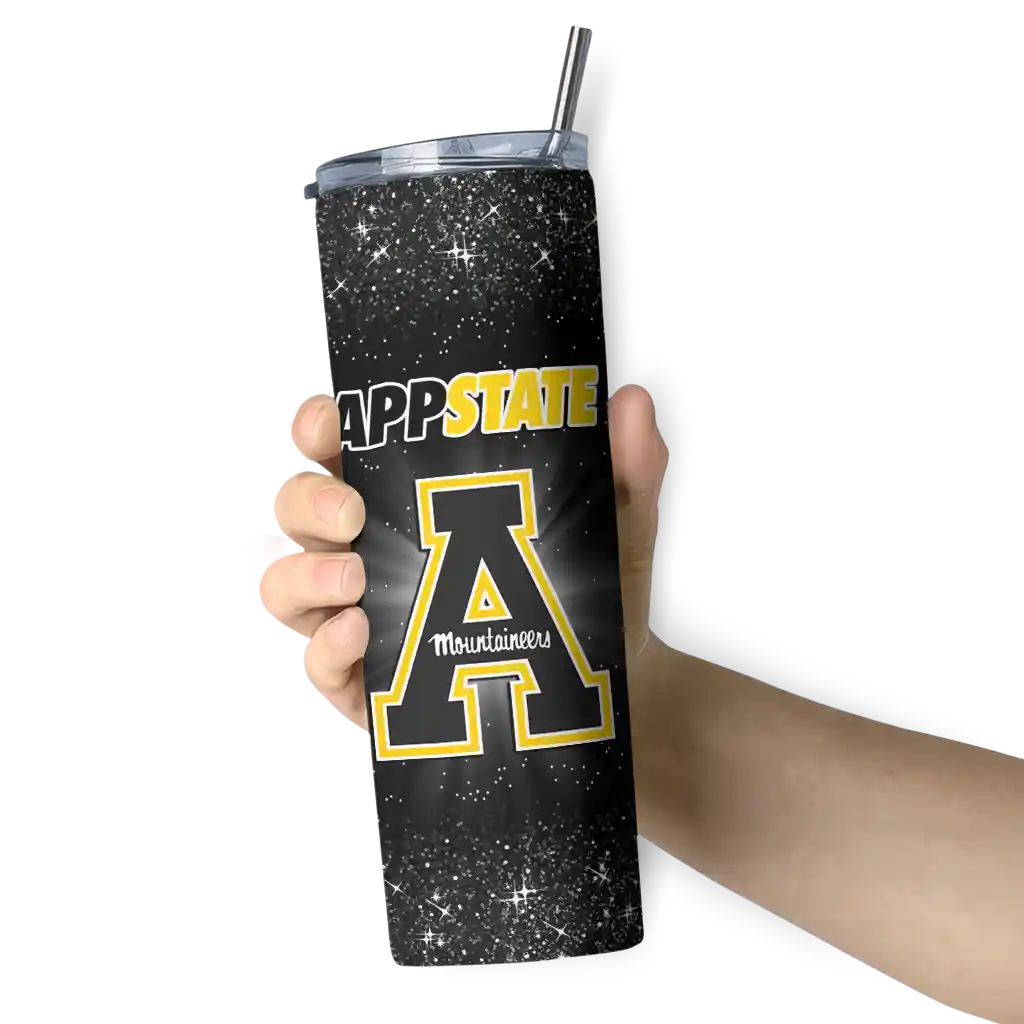 appalachian-state-mountaineers-radiant-glitter-black-skinny-tumbler-premium-grade-1.webp