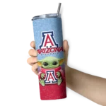 arizona-wildcats-yoda-smile-red-skinny-tumbler-best-selling-1.webp