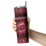 arkansas-razorbacks-radiant-glitter-red-skinny-tumbler-best-selling-1.webp