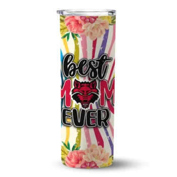 Arkansas State Red Wolves Flower Cluster Skinny Tumbler