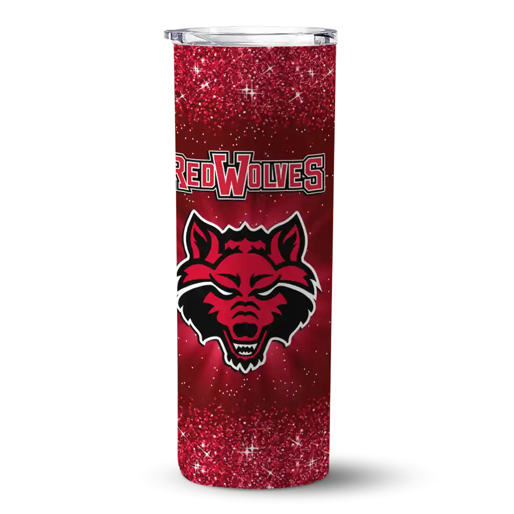 arkansas-state-red-wolves-radiant-glitter-scarlet-skinny-tumbler-best-selling-1.webp arkansas state red wolves radiant glitter scarlet skinny tumbler best selling 1