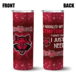arkansas-state-red-wolves-radiant-glitter-scarlet-skinny-tumbler-best-selling-1.webp