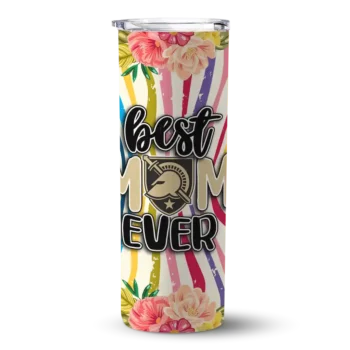 Army Black Knights Flower Cluster Skinny Tumbler