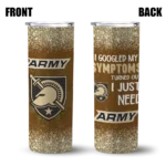 army-black-knights-radiant-glitter-gold-skinny-tumbler-best-selling.webp
