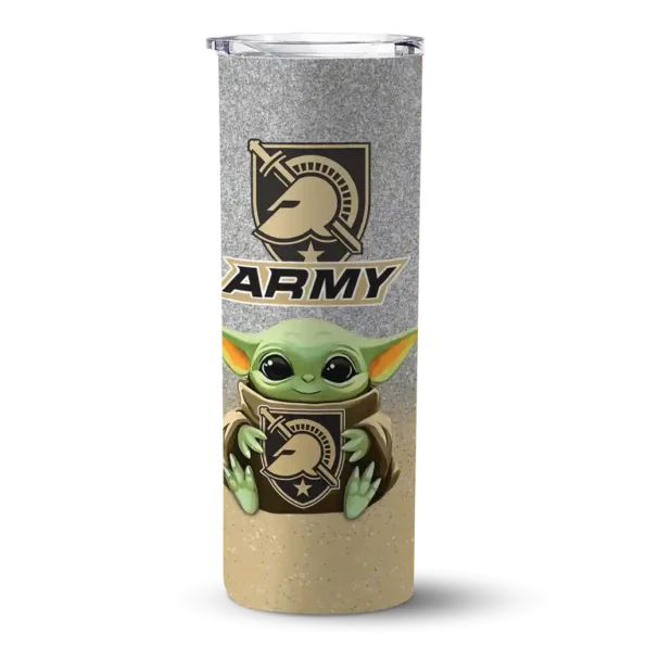 army black knights yoda smile gold skinny tumbler best selling 1