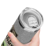 army black knights yoda smile gold skinny tumbler best selling 2.webp