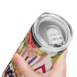 auburn tigers flower cluster skinny tumbler best selling 1.webp