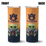 auburn tigers yoda smile navy blue skinny tumbler best selling 1.webp