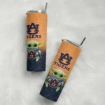 auburn tigers yoda smile navy blue skinny tumbler best selling 1.webp