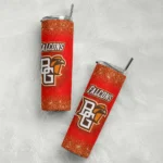 bowling green falcons radiant glitter orange skinny tumbler best selling 1 1.webp
