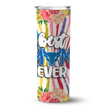 Buffalo Bulls Flower Cluster Skinny Tumbler