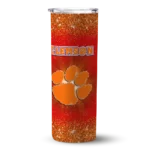clemson-tigers-radiant-glitter-orange-skinny-tumbler-best-selling.webp