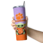 clemson-tigers-yoda-smile-orange-skinny-tumbler-best-selling.webp