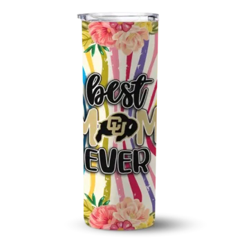 Colorado Buffaloes Flower Cluster Skinny Tumbler