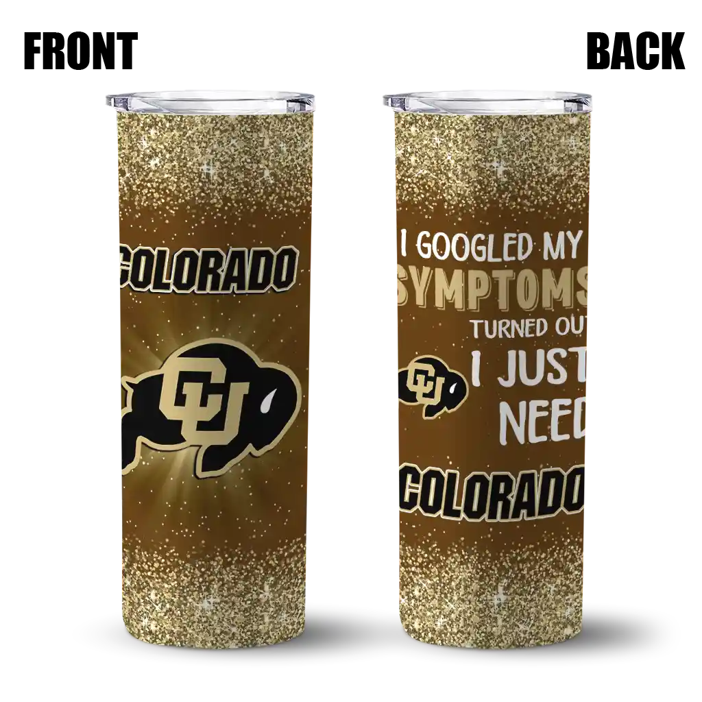 colorado-buffaloes-radiant-glitter-gold-skinny-tumbler-fashion-forward.webp