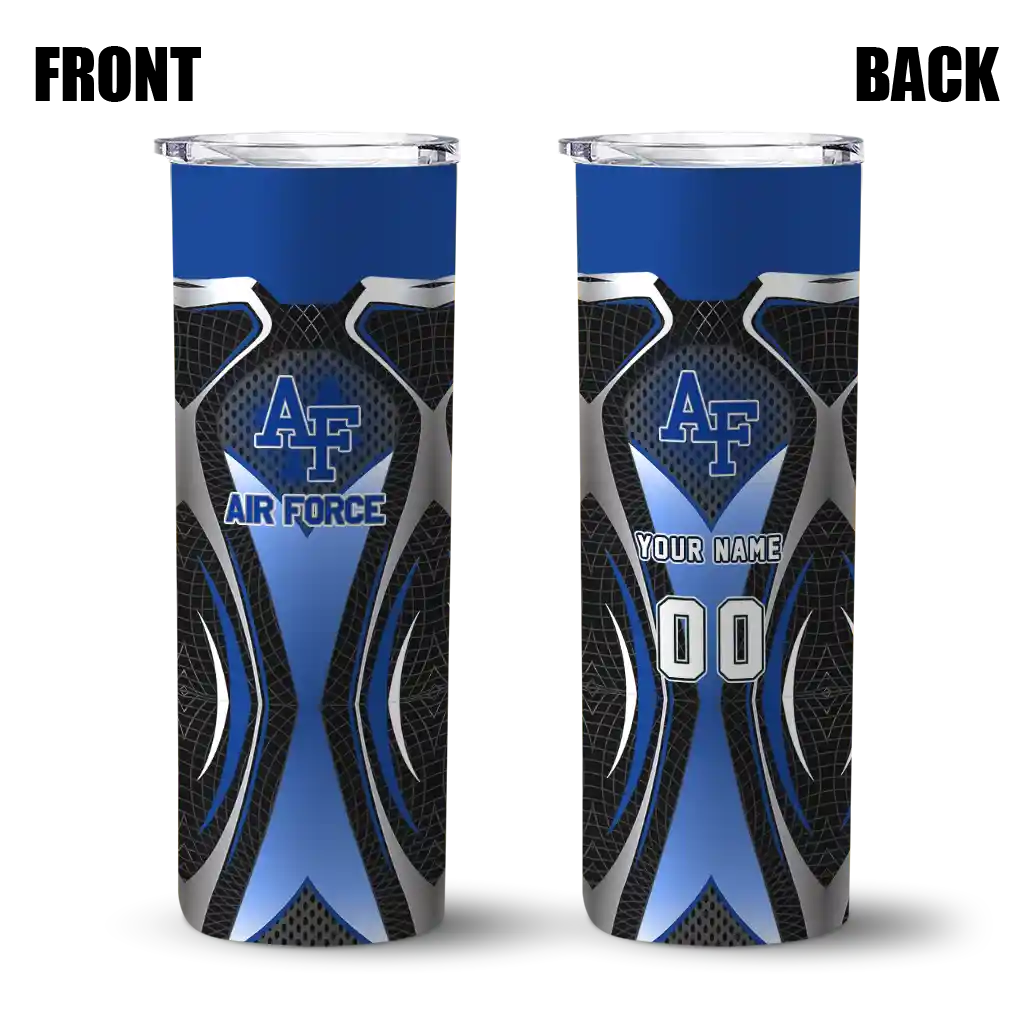 custom-air-force-falcons-superman-emblem-blue-black-skinny-tumbler-fashion-forward.webp