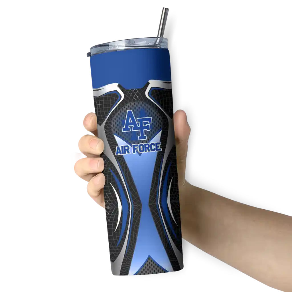 custom-air-force-falcons-superman-emblem-blue-black-skinny-tumbler-premium-grade.webp