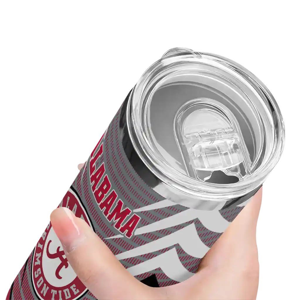 custom-alabama-crimson-tide-chevron-stripes-crimson-skinny-tumbler-high-quality.webp