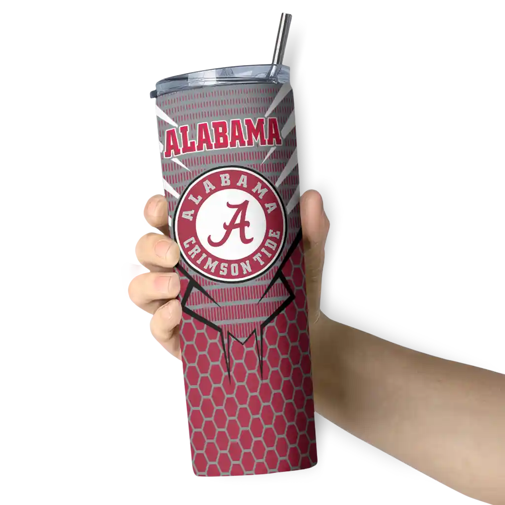 custom-alabama-crimson-tide-chevron-stripes-crimson-skinny-tumbler-premium-grade.webp