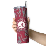 custom-alabama-crimson-tide-metallic-grid-crimson-skinny-tumbler-best-selling.webp