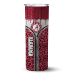 custom-alabama-crimson-tide-sparkle-drip-crimson-skinny-tumbler-best-selling.webp