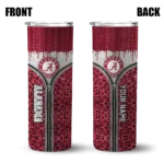 custom-alabama-crimson-tide-sparkle-drip-crimson-skinny-tumbler-best-selling.webp