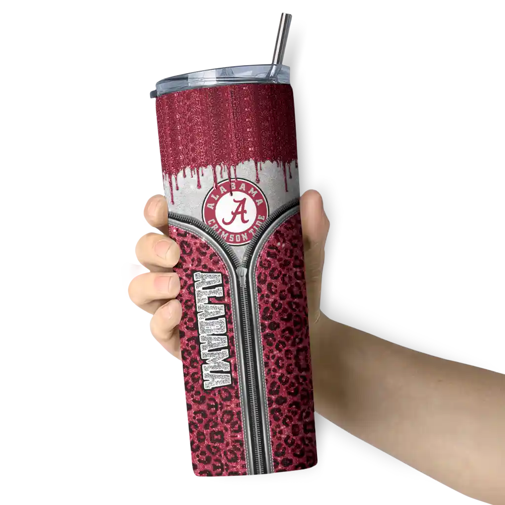 custom-alabama-crimson-tide-sparkle-drip-crimson-skinny-tumbler-premium-grade.webp