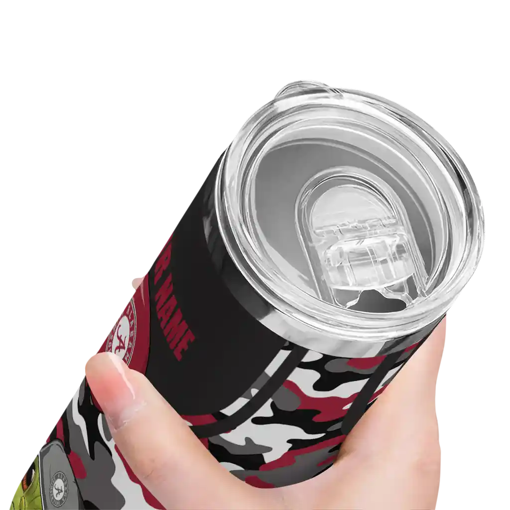 custom-alabama-crimson-tide-yoda-camo-crimson-black-skinny-tumbler-high-quality.webp