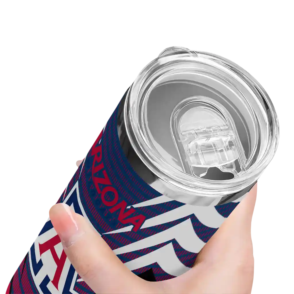 custom-arizona-wildcats-chevron-stripes-red-skinny-tumbler-high-quality.webp