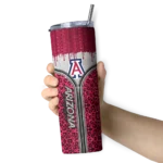 custom-arizona-wildcats-sparkle-drip-red-skinny-tumbler-best-selling.webp