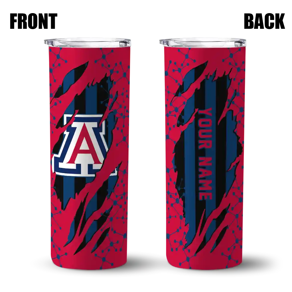custom-arizona-wildcats-star-pop-red-black-skinny-tumbler-fashion-forward.webp