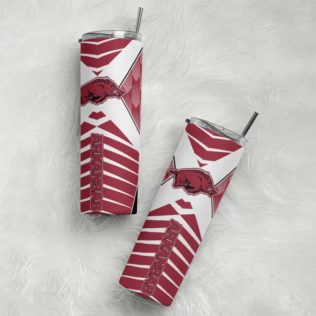 custom-arkansas-razorbacks-camo-texture-red-skinny-tumbler-top-rated.webp