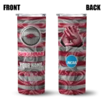 custom-arkansas-razorbacks-patterned-waves-red-skinny-tumbler-best-selling-1.webp