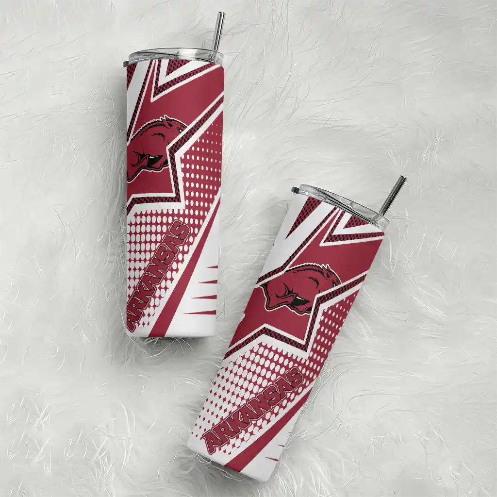 custom-arkansas-razorbacks-web-stripes-red-white-skinny-tumbler-top-rated-1.webp
