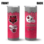 custom-arkansas-state-red-wolves-pixel-fade-scarlet-skinny-tumbler-best-selling-1.webp