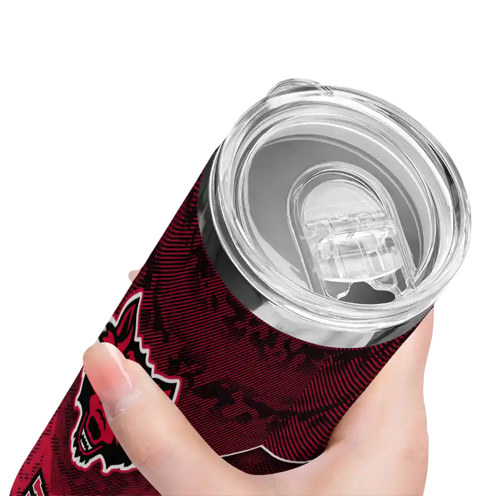 custom-arkansas-state-red-wolves-spiral-burst-print-scarlet-skinny-tumbler-high-quality.webp