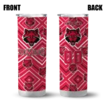 custom-arkansas-state-red-wolves-zipper-leopard-scarlet-skinny-tumbler-best-selling.webp