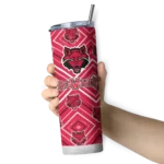 custom-arkansas-state-red-wolves-zipper-leopard-scarlet-skinny-tumbler-best-selling.webp