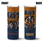 custom auburn tigers kiss band orange skinny tumbler best selling 1 3.webp