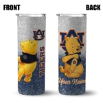 custom auburn tigers winnie the pooh navy blue gray skinny tumbler best selling 1.webp