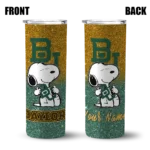 custom baylor bears snoopy attitude green skinny tumbler best selling 1.webp