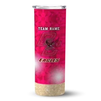 Custom Boston College Eagles Starburst Tiles Maroon Skinny Tumbler